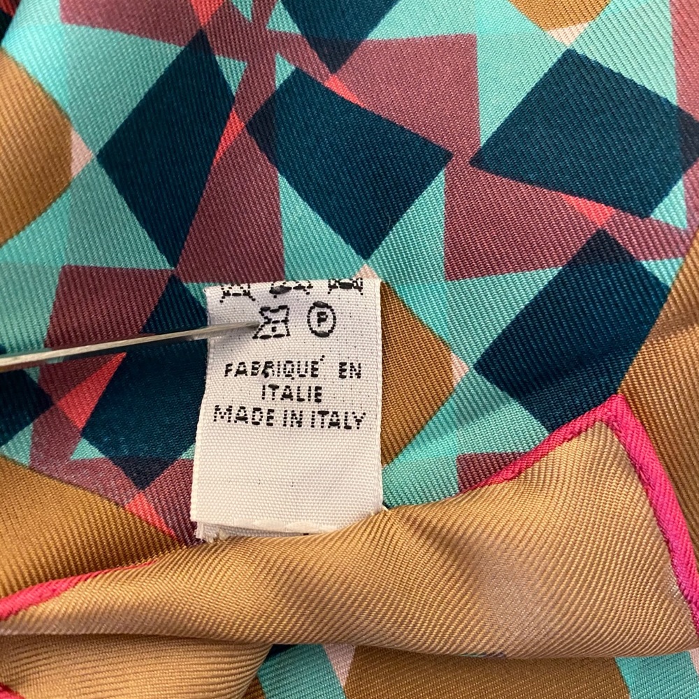 NWOT Dior Geo-Print Silk Scarf - Picture 5 of 10